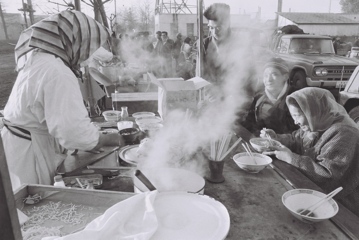 昭和30年代 西3条の朝市 屋台のラーメン屋さん